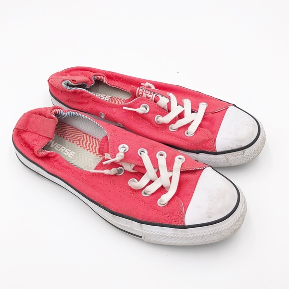 coral converse shoes